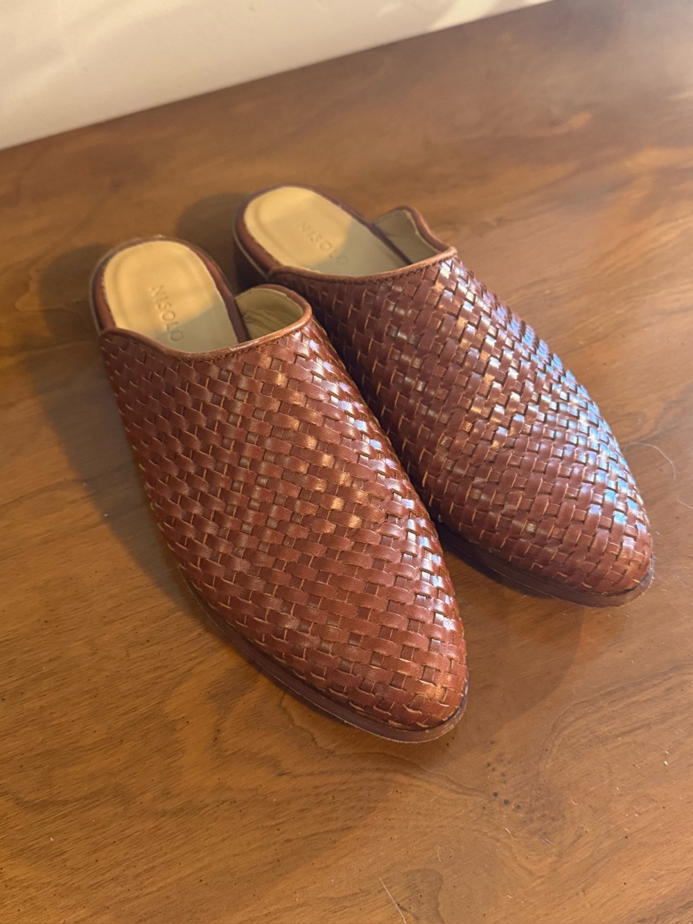 Nisolo Ama Woven Leather Mule